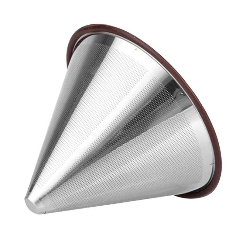 DaKuan Reusable Stainless Steel Pour Over Coffee Filter - Double Mesh Drip Coffee Filter - Image 1